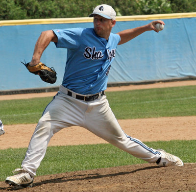 Pitcher Chris Rupert went six innings in the stifling heat on Sunday to earn the win against Jordan.